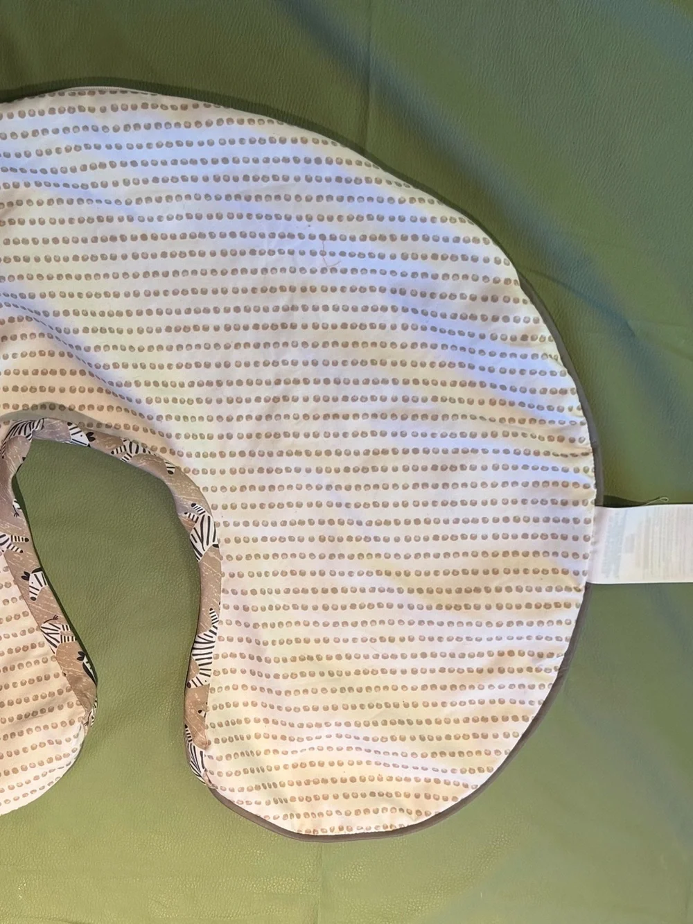 Boppy Organic Nursing Pillow with Zebra Cover
